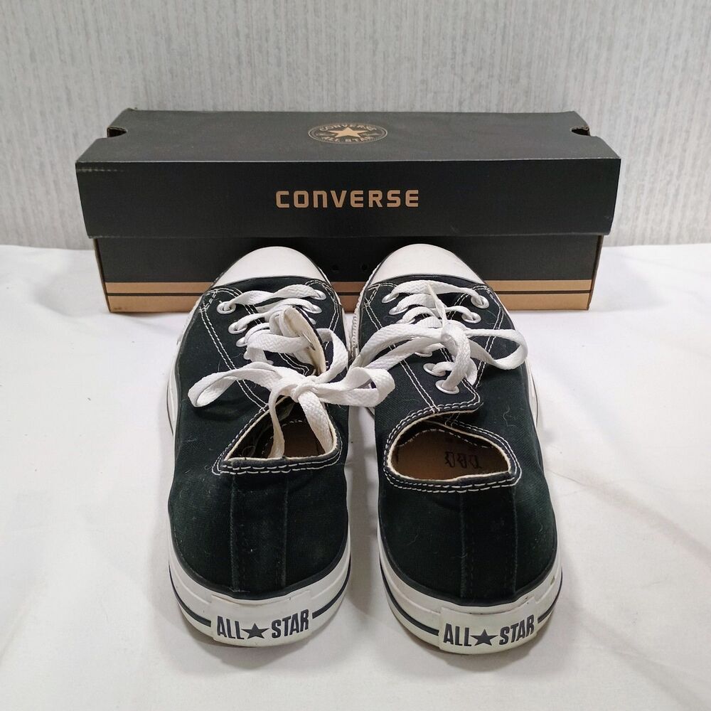 Converse Chuck Taylor All Star Ox Low Black Men 10 Women 12 Sneakers M9166 Box - Picture 4 of 9